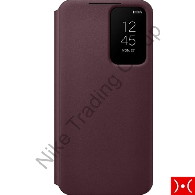 Samsung Clear View Cover Galaxy S22+ Burgundy