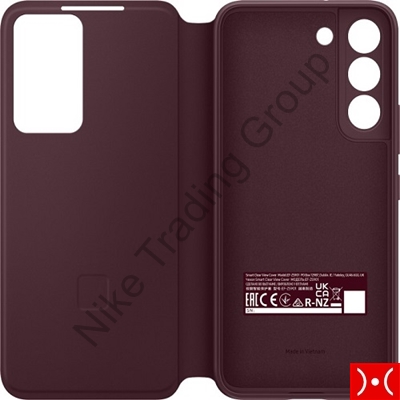 Samsung Clear View Cover Galaxy S22+ Burgundy