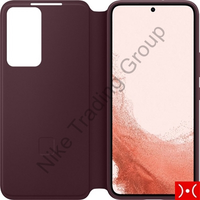 Samsung Clear View Cover Galaxy S22+ Burgundy