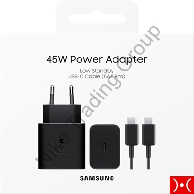 Samsung Carica Rete 45W 5A con cavo Type-C Black