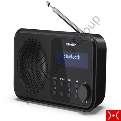 Sharp DAB+, FM Radio, Bluetooth 5.0, 3 W, Display