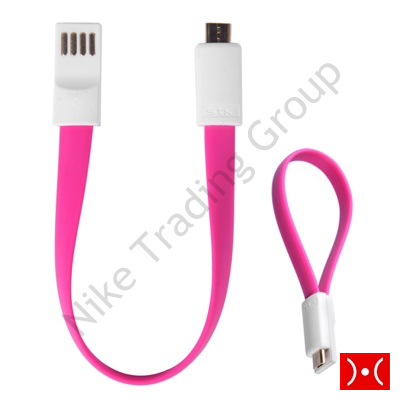 Cavo Dati+Carica Con Magnete Pink Stk Microusb