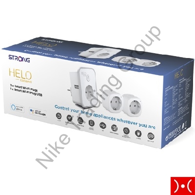 Strong HELO Smart Plug Tripla 1 porta USB + 2 Plug