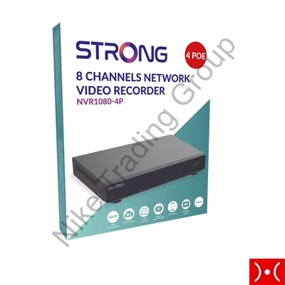 Strong NVR 12 canali 4 porte  8TB HDD