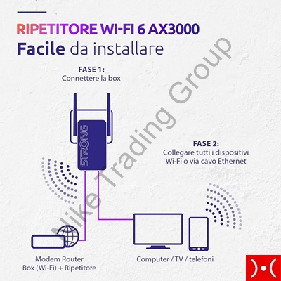 Strong Repeater Dual Band-wifi6- up to 3000 Mbps