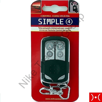 Radiocomando Cancelli Simple 4 Superior