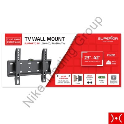 Supporto TV da muro fisso 23-42 ExtraSlim Superior