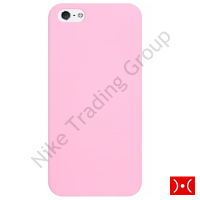 Cover 0,5 Velvet Touch Pink+Screen Prot Iphone Se