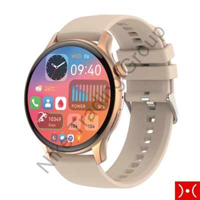 The Artists Smartwatch Amoled Round Voice Cream