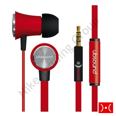 AURICOLARE FIGHTER STEREO 3,5MM RED UBSOUND