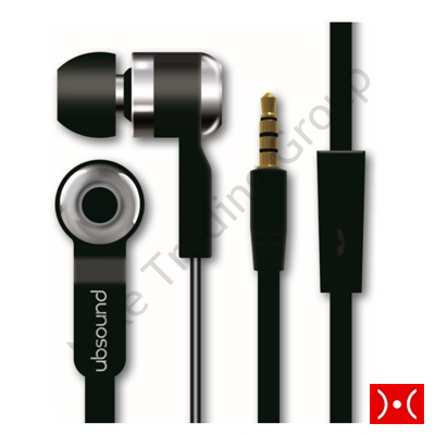 AURICOLARE SMARTER STEREO 3,5MM BLACK UBSOUND