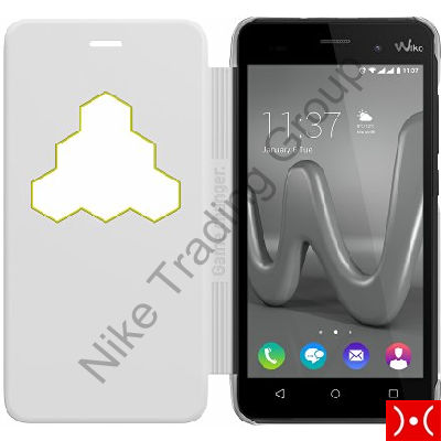 FLIP COVER WICUBE WHITE WIKO ROBBY 3G