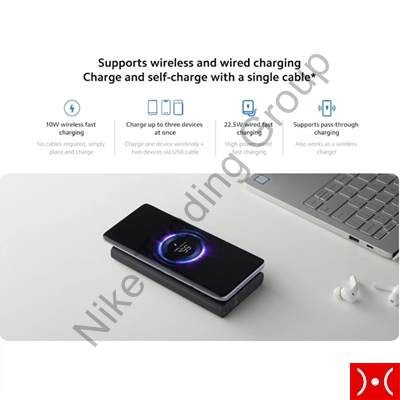 Xiaomi 10W Wireless Power Bank 10000Mah Black