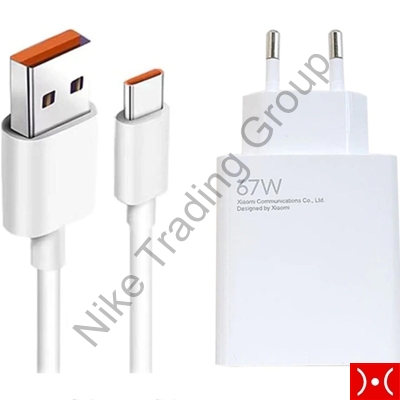 Xiaomi Wall Charger 67W 6.2A USB-A+USB-C Cable Whi