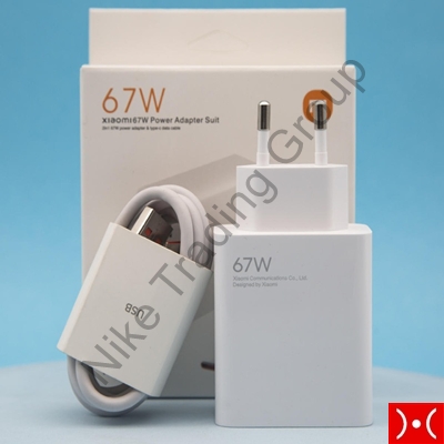 Xiaomi Carica Rete 67W 6.2A USB-A+cavo USB-C White