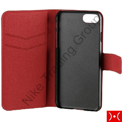 XQISIT Flip Wallet Viskan per iPhone 7 red