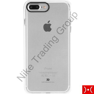 XQISIT Cover PHANTOM THREE iPhone 7 + clear/white