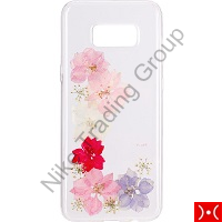 FLAVR iPlate Real Flower Grace Sams. Galaxy S8 +