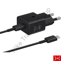 Samsung Fast Charger USB-C 25W w Cable Black